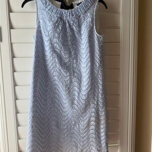 Brooks Brothers Light Blue Lace Mini Dress